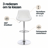 Belangrijkste voordelen en eigenschappen van verstelbare barkruk met rugleuning