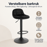 Overzicht van verstelbare barkruk met de belangrijkste productvoordelen
