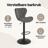 Overzicht van verstelbare barkruk met de belangrijkste productvoordelen