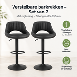 Belangrijkste voordelen en eigenschappen van verstelbare barkrukken set van 2