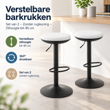 Praktische toepassing en keuzehulp voor verstelbare barkrukken set van 2
