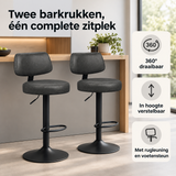 Praktische toepassing en keuzehulp voor verstelbare barkrukken set van 2