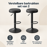 Overzicht van verstelbare barkrukken set van 2 met de belangrijkste productvoordelen