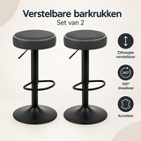 Overzicht van verstelbare barkrukken set van 2 met de belangrijkste productvoordelen