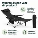 Belangrijkste voordelen en eigenschappen van verstelbare campingstoel