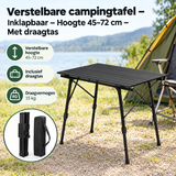 Praktische toepassing en keuzehulp voor verstelbare campingtafel