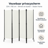 Belangrijkste voordelen en eigenschappen van vouwbaar privacyscherm