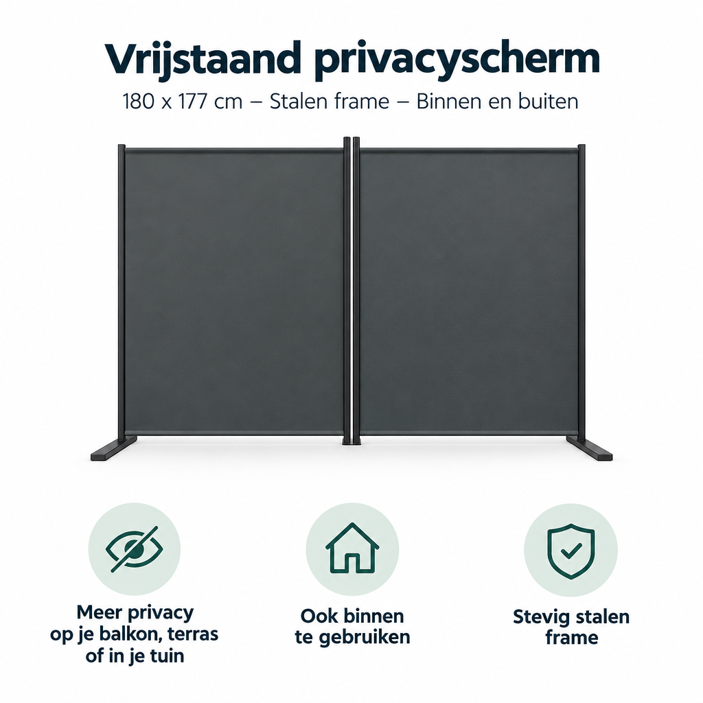 Belangrijkste voordelen en eigenschappen van vrijstaand privacyscherm