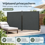Praktische toepassing en keuzehulp voor vrijstaand privacyscherm