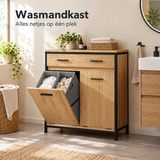 wasmandkast in gebruik in een passende praktijksituatie
