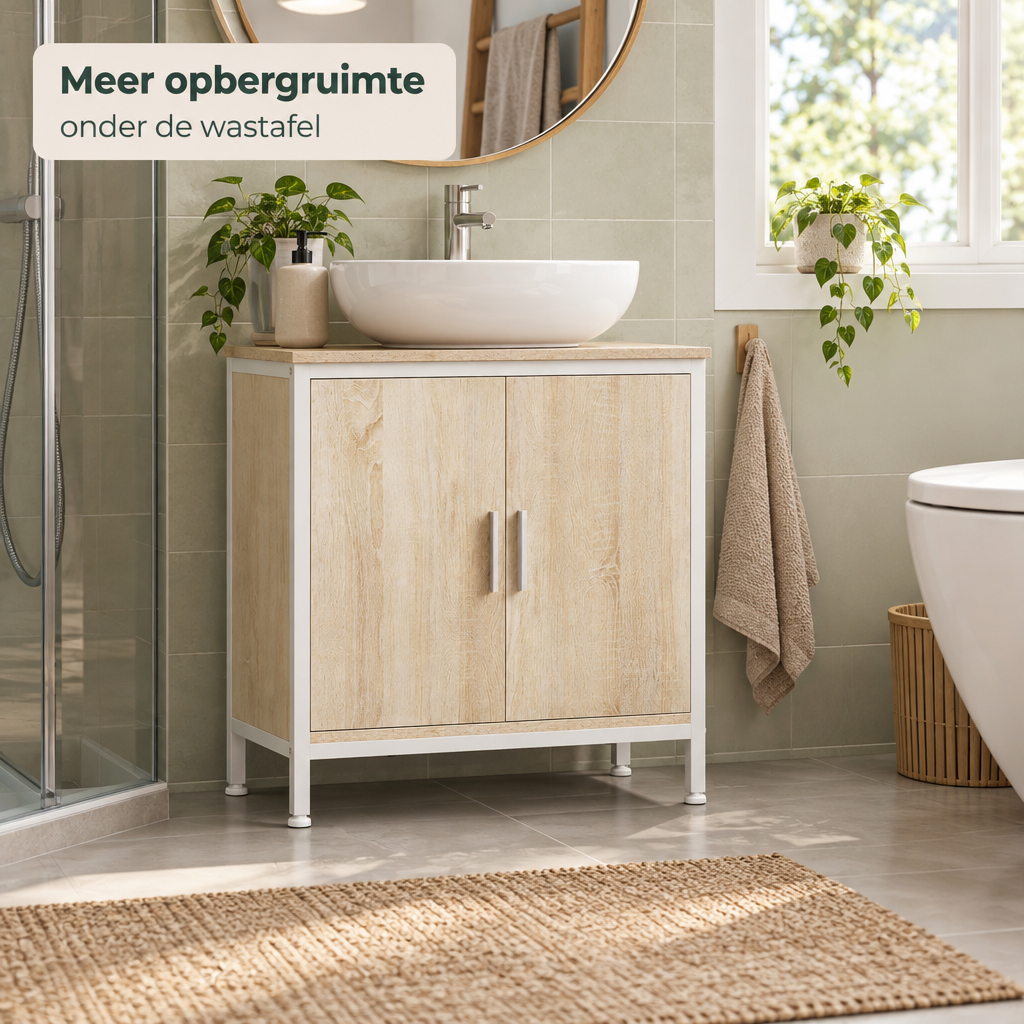 wastafelonderkast 60 cm in gebruik in een passende praktijksituatie