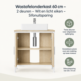 Overzicht van wastafelonderkast 60 cm met de belangrijkste productvoordelen