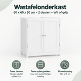 Overzicht van wastafelonderkast 60 cm met de belangrijkste productvoordelen