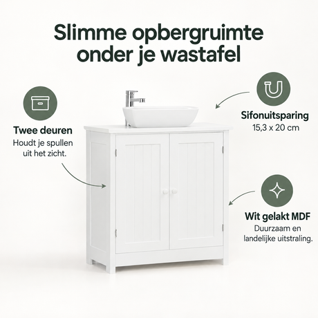 Belangrijkste voordelen en eigenschappen van wastafelonderkast