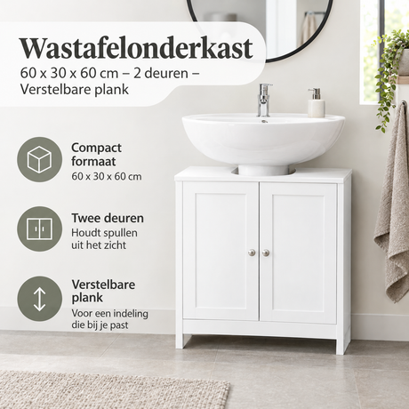 Praktische toepassing en keuzehulp voor wastafelonderkast