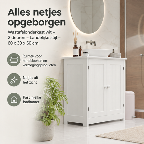 Praktische toepassing en keuzehulp voor wastafelonderkast