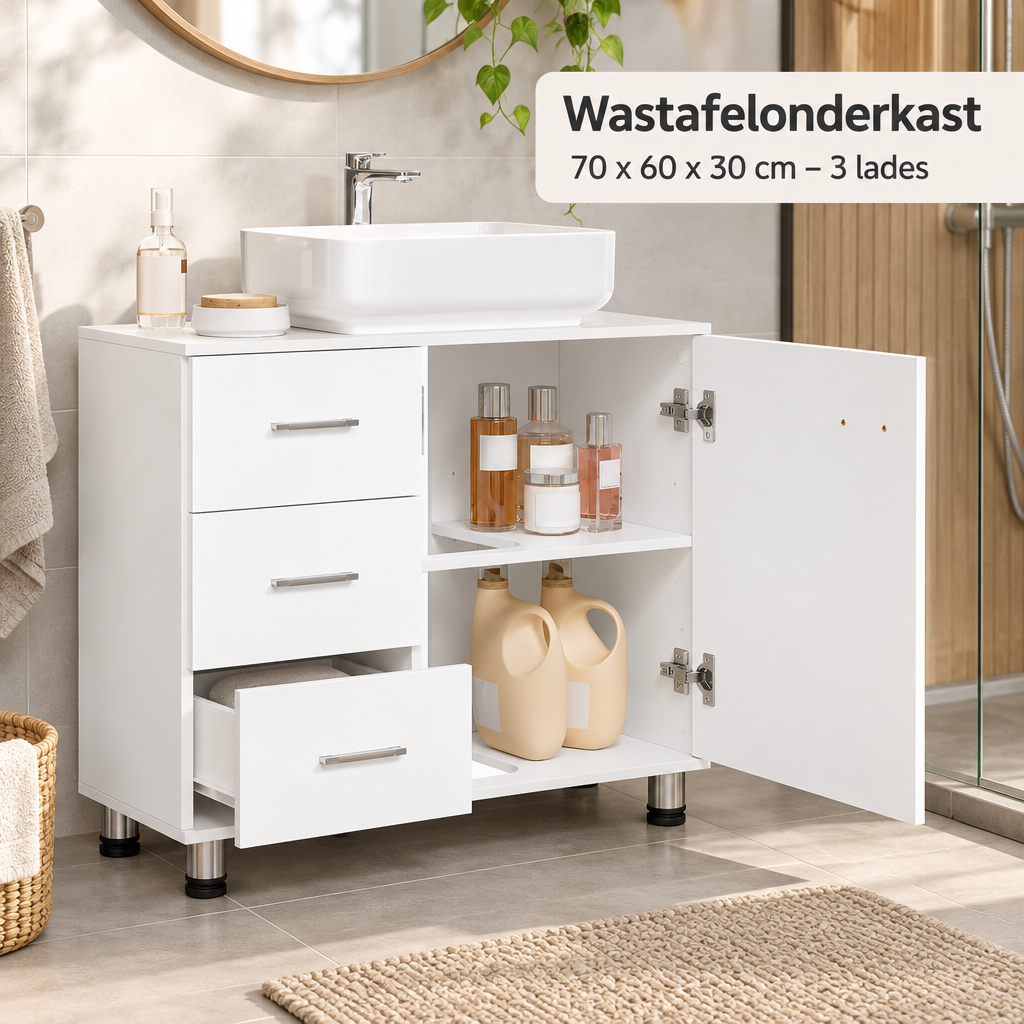 wastafelonderkast in gebruik in een passende praktijksituatie