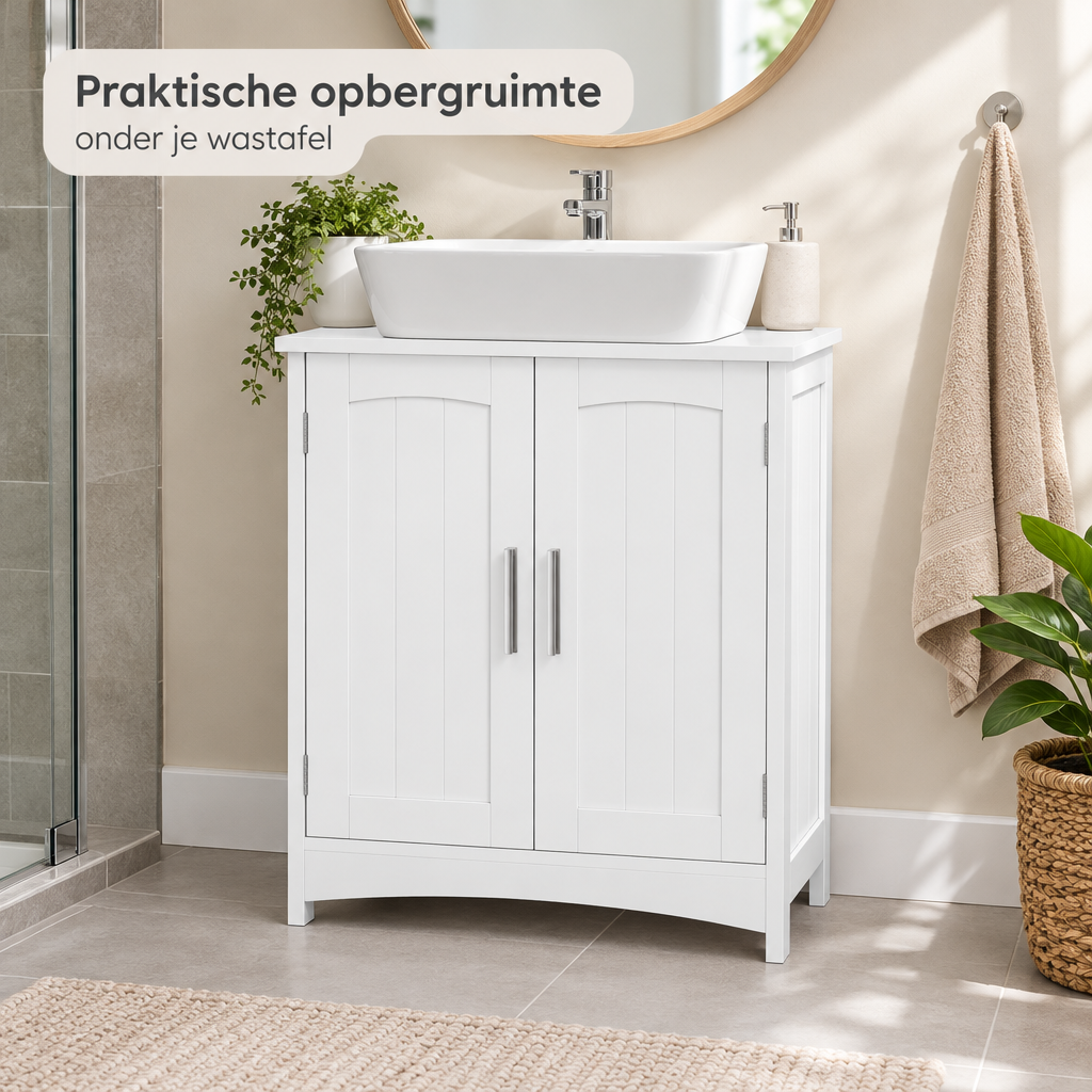 wastafelonderkast in gebruik in een passende praktijksituatie
