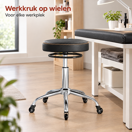 werkkruk op wielen in gebruik in een passende praktijksituatie