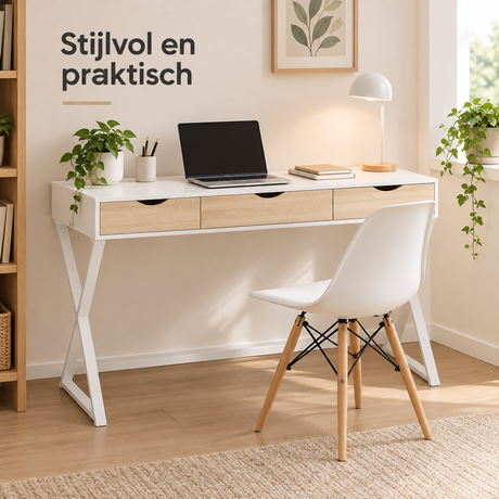 wit bureau met lades in gebruik in een passende praktijksituatie