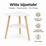 Belangrijkste voordelen en eigenschappen van witte bijzettafel
