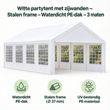Belangrijkste voordelen en eigenschappen van witte partytent met zijwanden