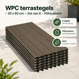 Praktische toepassing en keuzehulp voor WPC terrastegels
