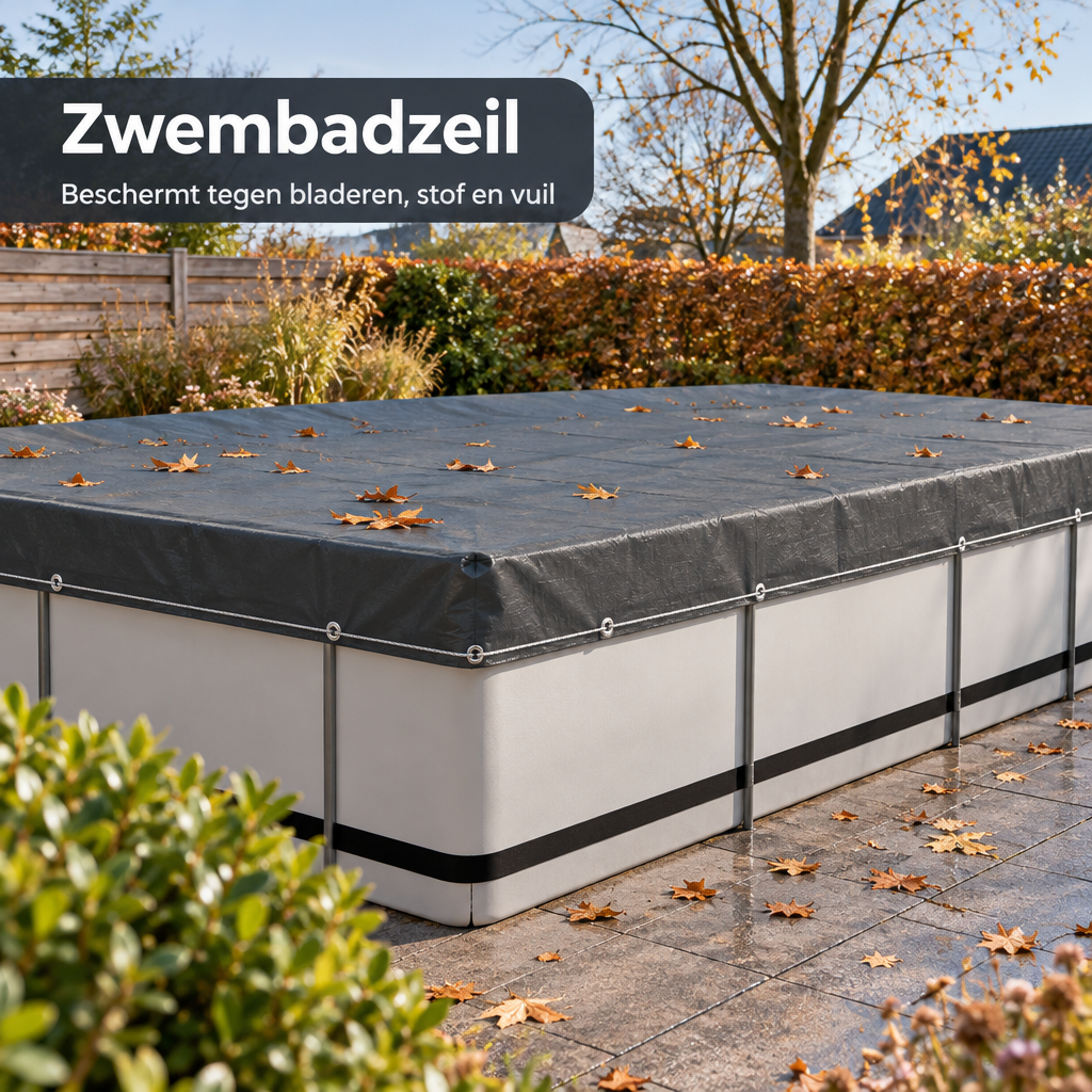 zwembadzeil in gebruik in een passende praktijksituatie