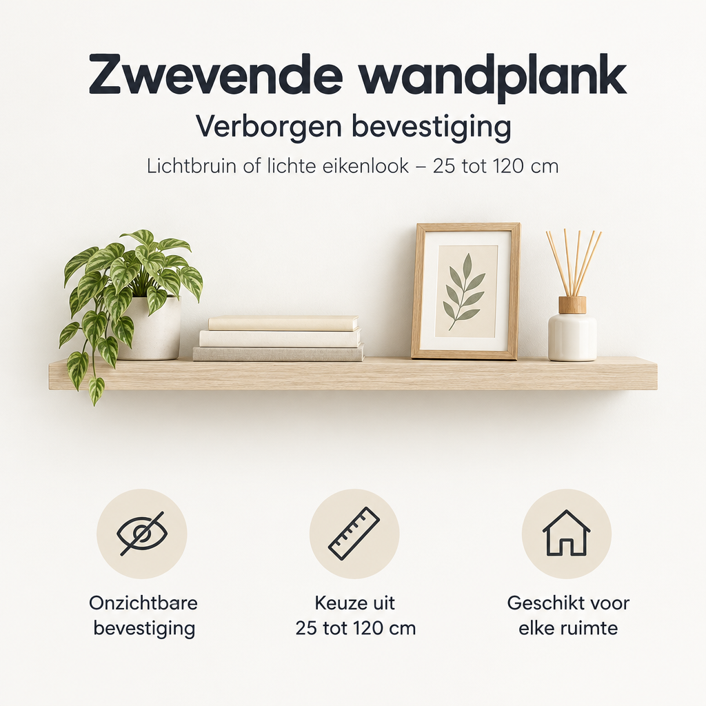 Belangrijkste voordelen en eigenschappen van zwevende wandplank