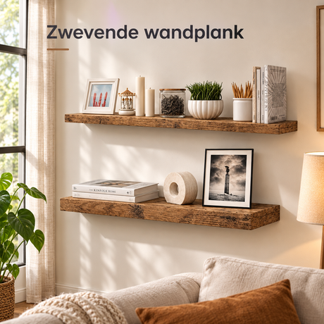 zwevende wandplank in gebruik in een passende praktijksituatie
