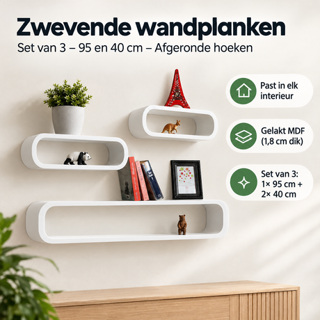 Praktische toepassing en keuzehulp voor zwevende wandplanken