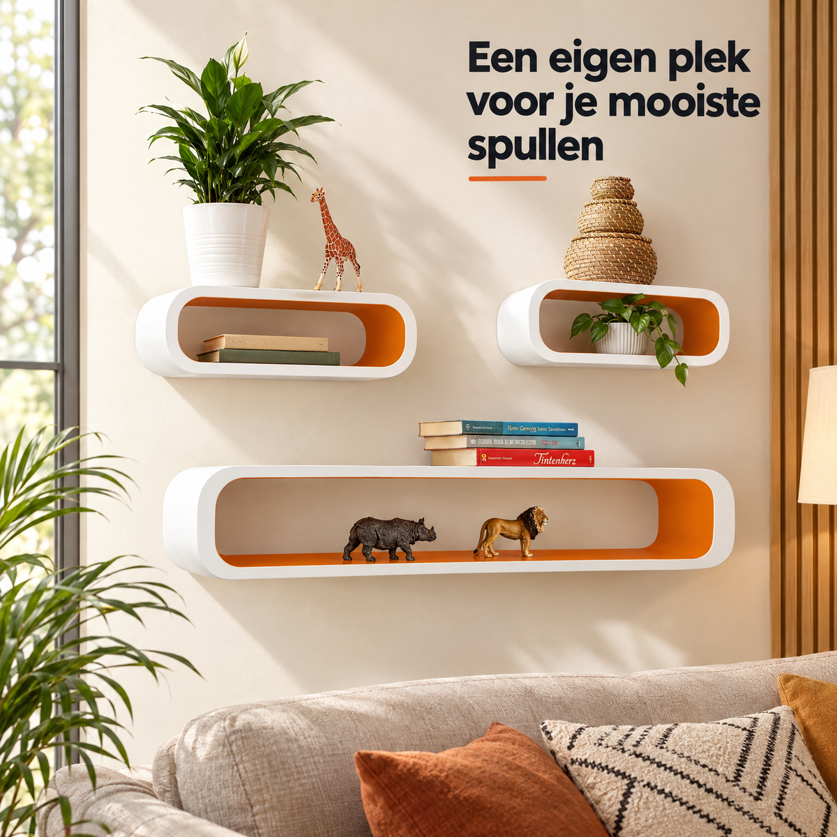 zwevende wandplanken in gebruik in een passende praktijksituatie
